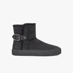 Ugg Aika Leather Women Sneakers Black (8561BYWLE)